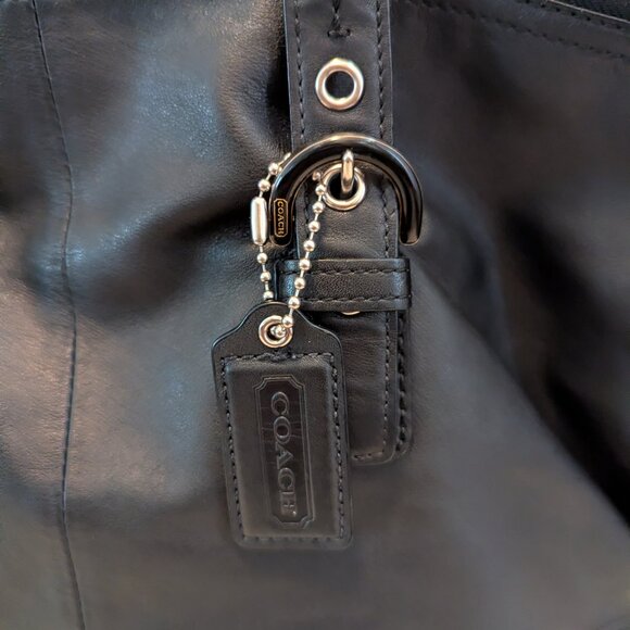 Coach Soho Black Two Way Leather Satchel F172202 - Picture 12 of 15